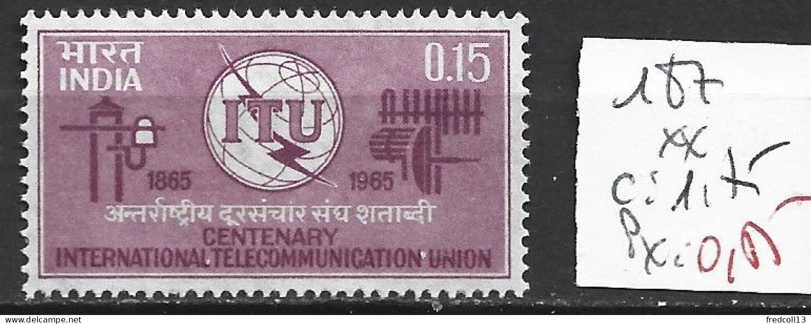 INDE 187 ** Côte 1.75 € - Unused Stamps