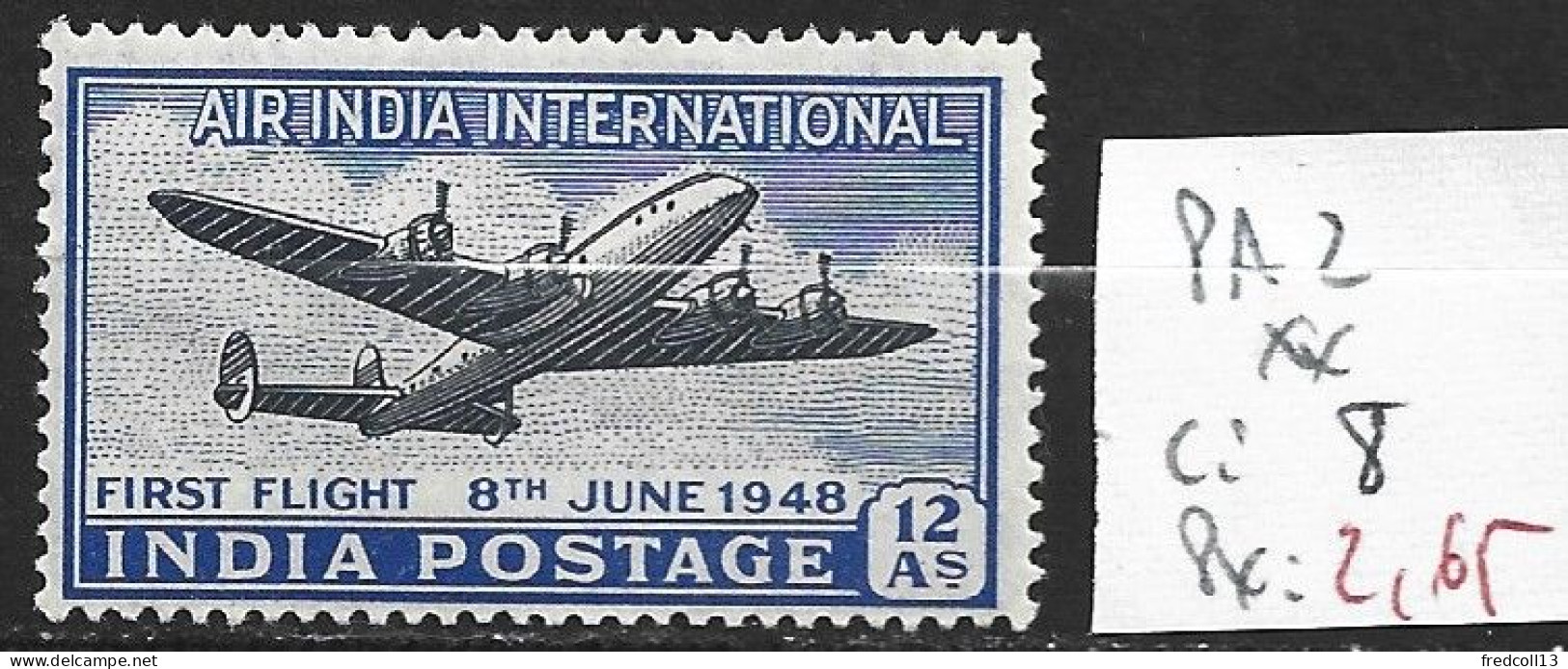 INDE PA 2 ** Côte 8 € - Airmail