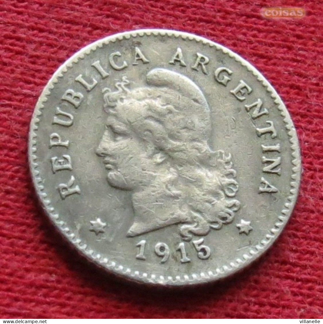 Argentina 10 Centavos 1915 KM# 35 *VT Argentine Argentinie - Argentina