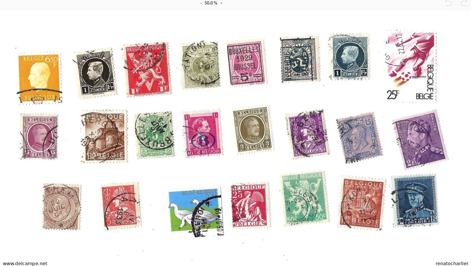 Collection De 75 Timbres Oblitérés. - Collections