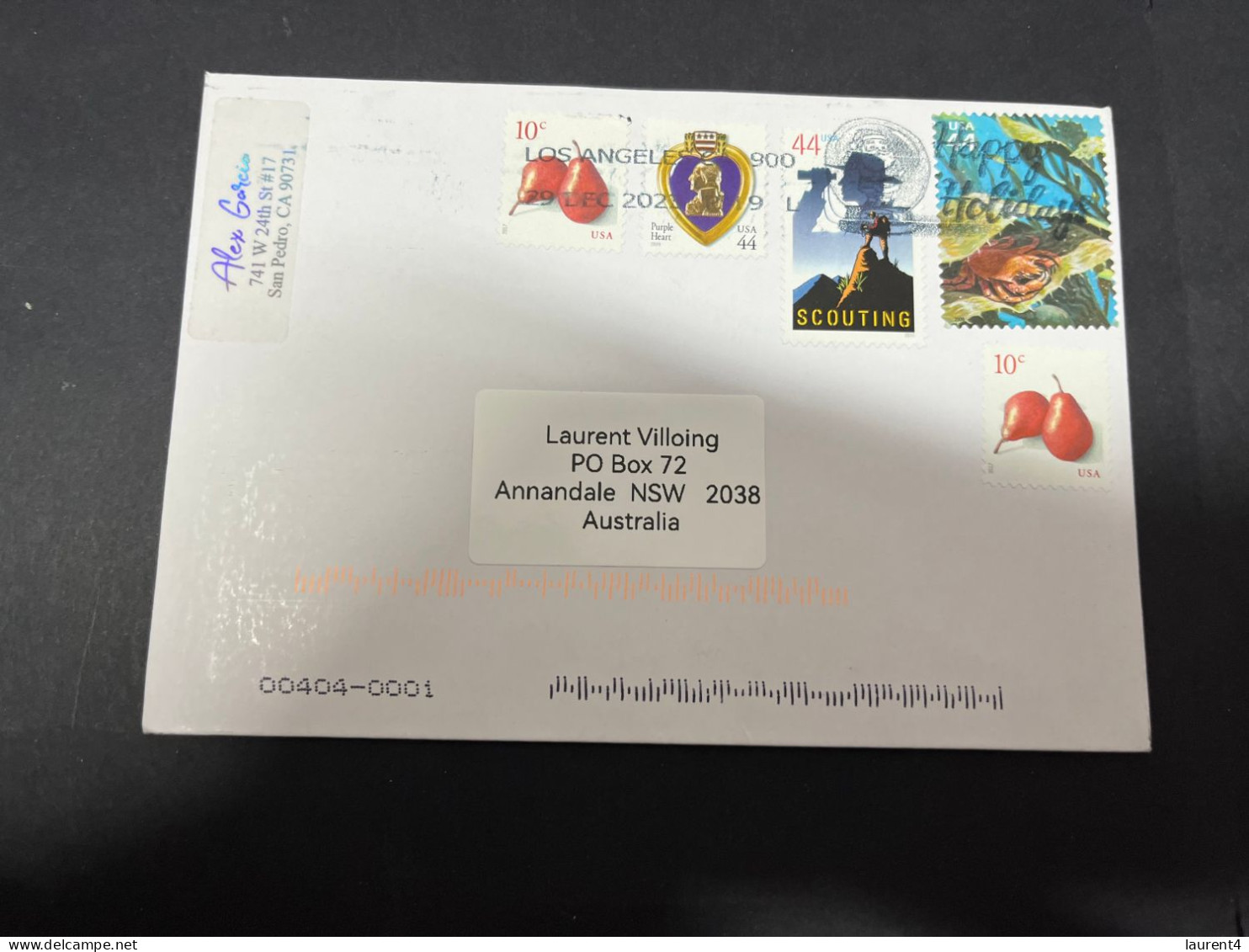 28-1-2024 (2 X 34) 2 Covers Posted From USA To Australia (2023/2024) - Brieven En Documenten