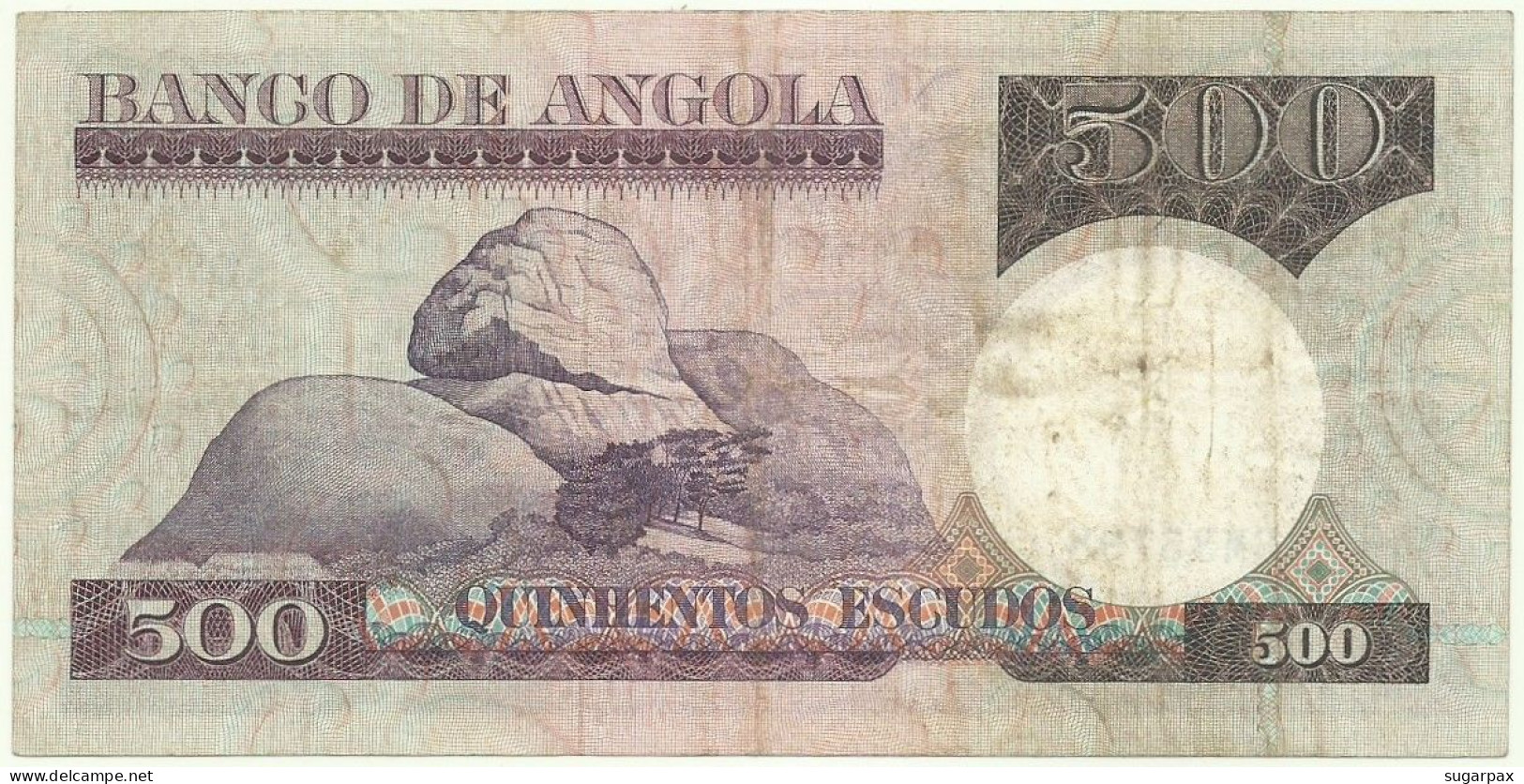 Angola - 500 Escudos - 10.6.1973 - Pick: 107 - Serie BM - Luiz De Camões - PORTUGAL - Angola