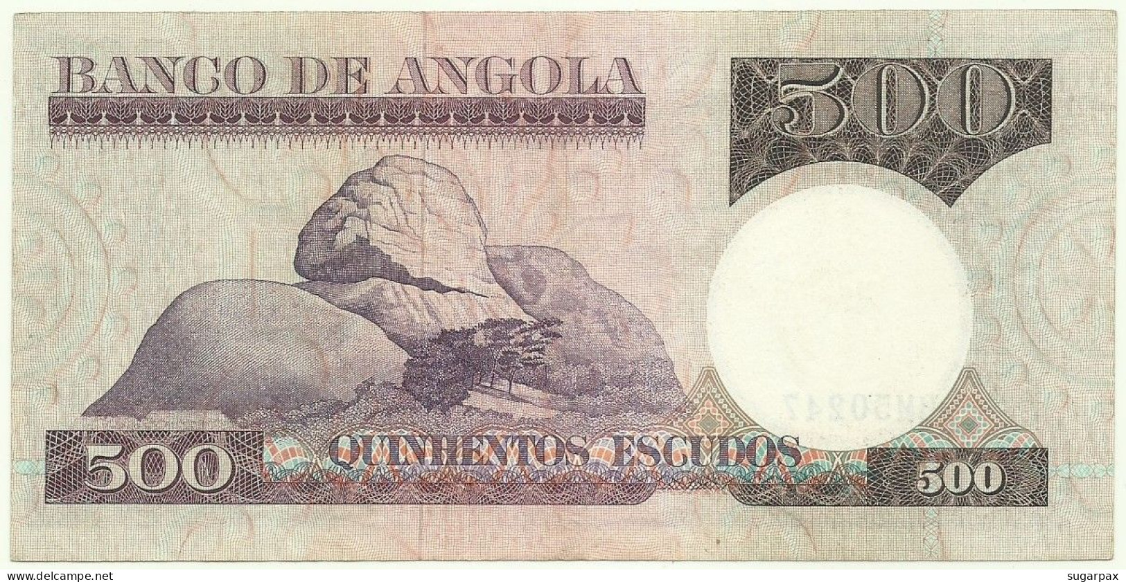 Angola - 500 Escudos - 10.6.1973 - Pick: 107 - Serie BM - Luiz De Camões - PORTUGAL - Angola