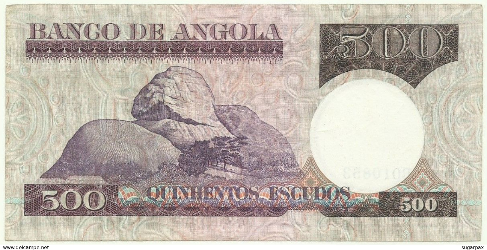Angola - 500 Escudos - 10.6.1973 - Pick: 107 - Serie BO - Luiz De Camões - PORTUGAL - Angola