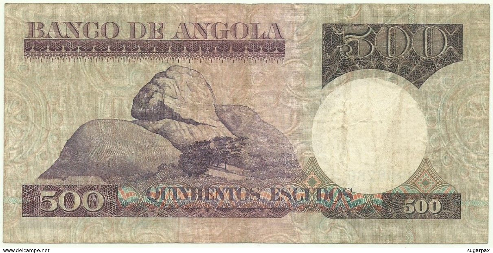 Angola - 500 Escudos - 10.6.1973 - Pick: 107 - Serie BP - RADAR 08280 CAPICUA - Luiz De Camões - PORTUGAL - Angola