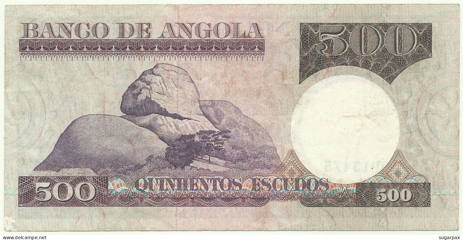 Angola - 500 Escudos - 10.6.1973 - Pick: 107 - Serie BP - Luiz De Camões - PORTUGAL - Angola