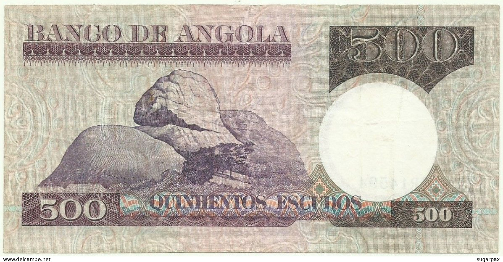 Angola - 500 Escudos - 10.6.1973 - Pick: 107 - Serie BP - Luiz De Camões - PORTUGAL - Angola