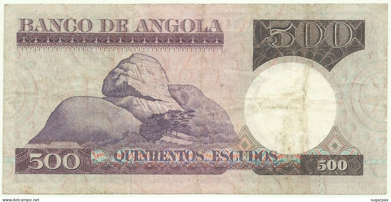 Angola - 500 Escudos - 10.6.1973 - Pick: 107 - Serie BP - Luiz De Camões - PORTUGAL - Angola