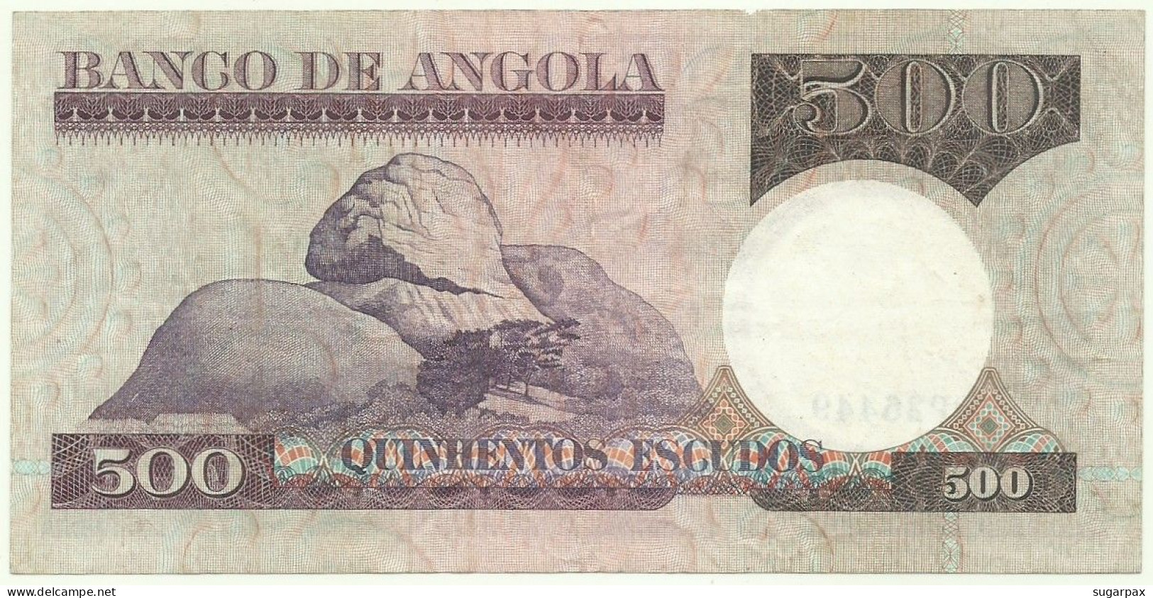 Angola - 500 Escudos - 10.6.1973 - Pick: 107 - Serie BP - Luiz De Camões - PORTUGAL - Angola