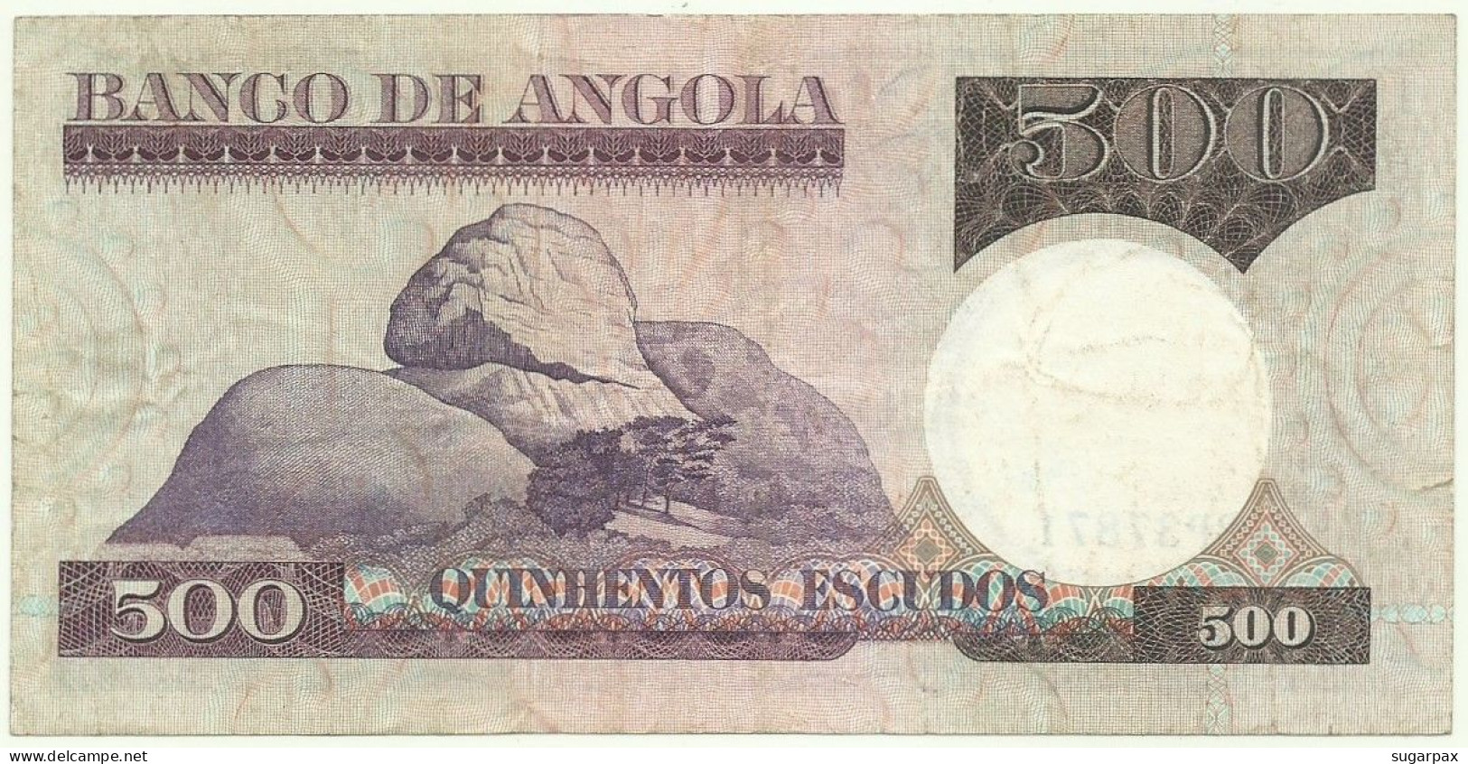 Angola - 500 Escudos - 10.6.1973 - Pick: 107 - Serie BP - Luiz De Camões - PORTUGAL - Angola