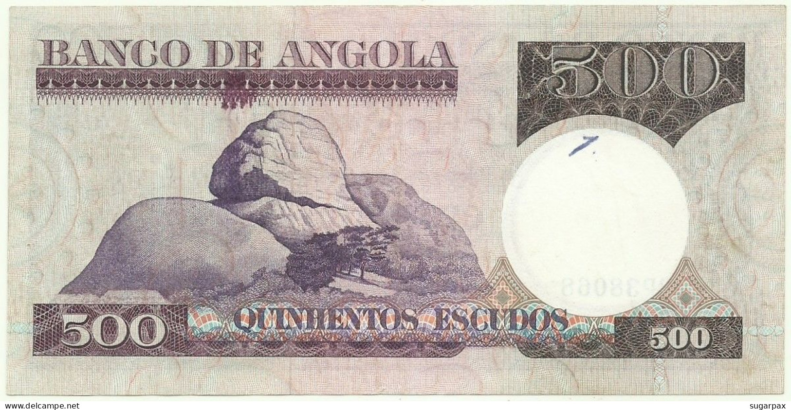 Angola - 500 Escudos - 10.6.1973 - Pick: 107 - Serie BP - Luiz De Camões - PORTUGAL - Angola