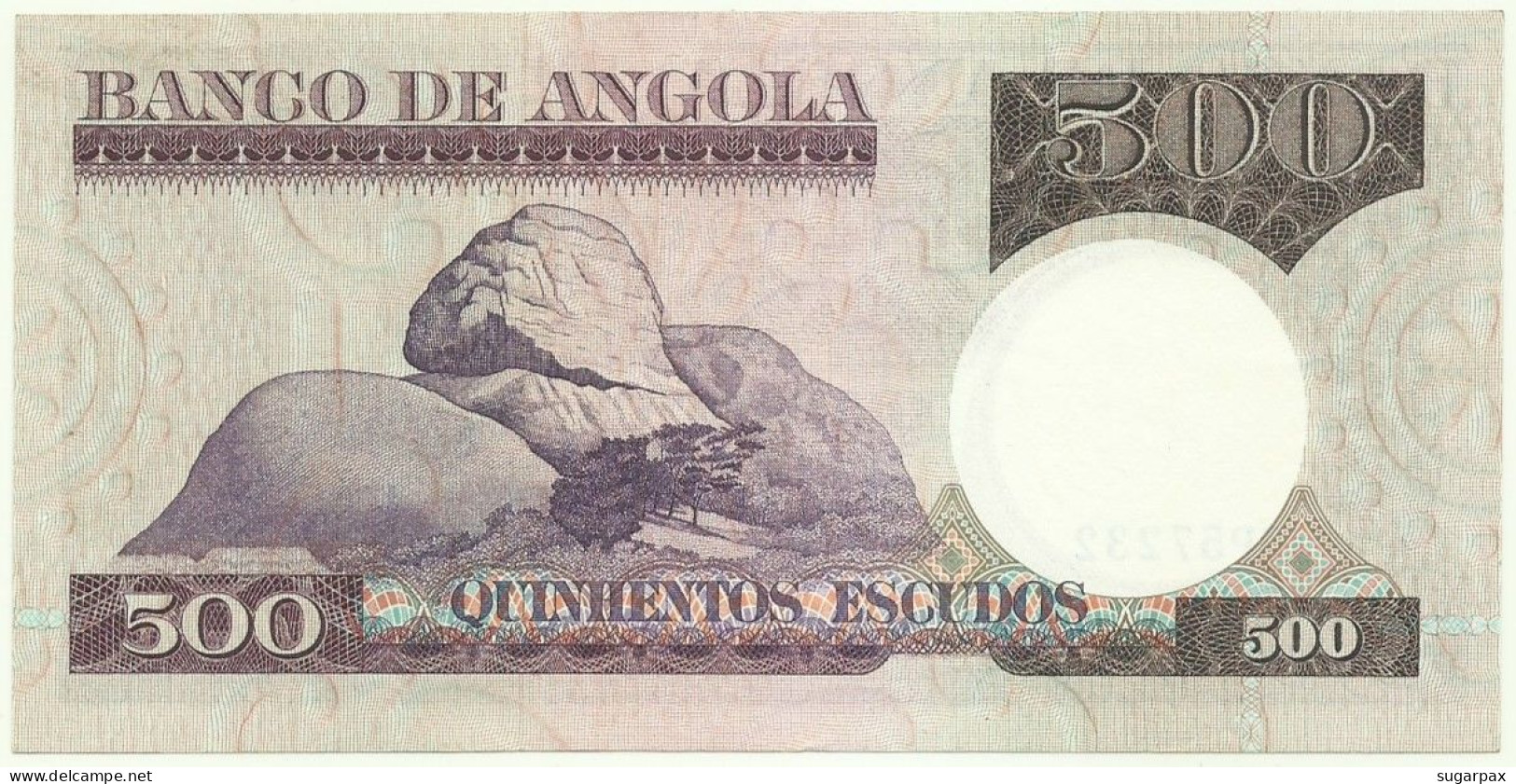 Angola - 500 Escudos - 10.6.1973 - Pick: 107 - Serie BP - Luiz De Camões - PORTUGAL - Angola