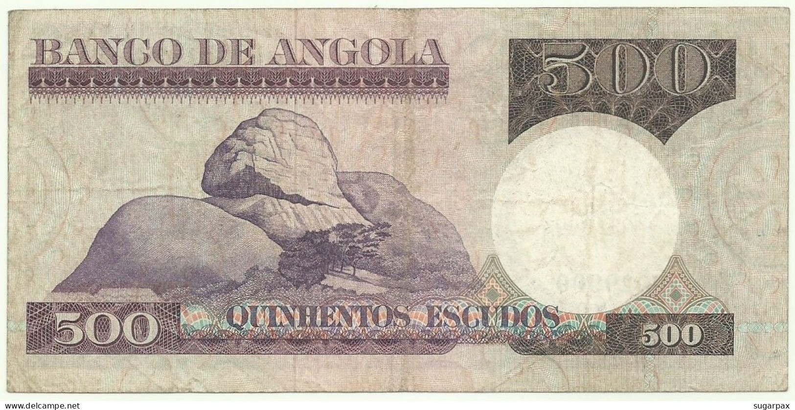 Angola - 500 Escudos - 10.6.1973 - Pick: 107 - Serie BQ - Luiz De Camões - PORTUGAL - Angola