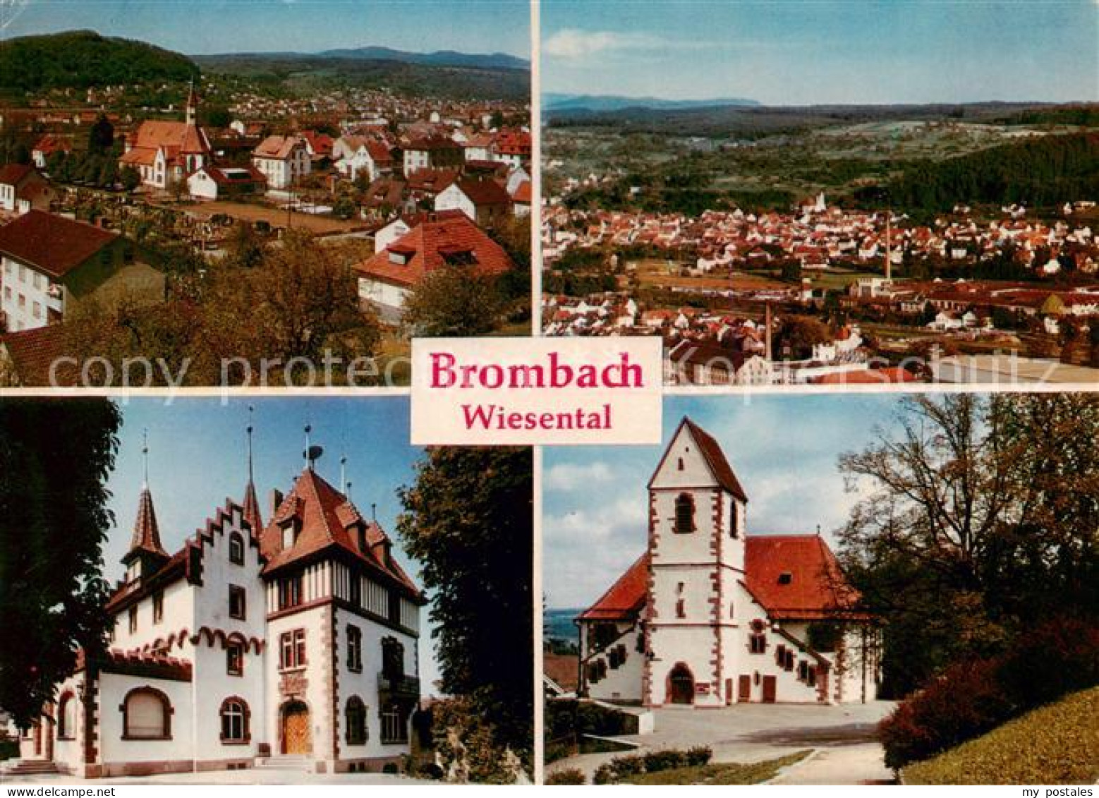 73805149 Brombach Loerrach Stadtpanorama Brombach Loerrach - Loerrach