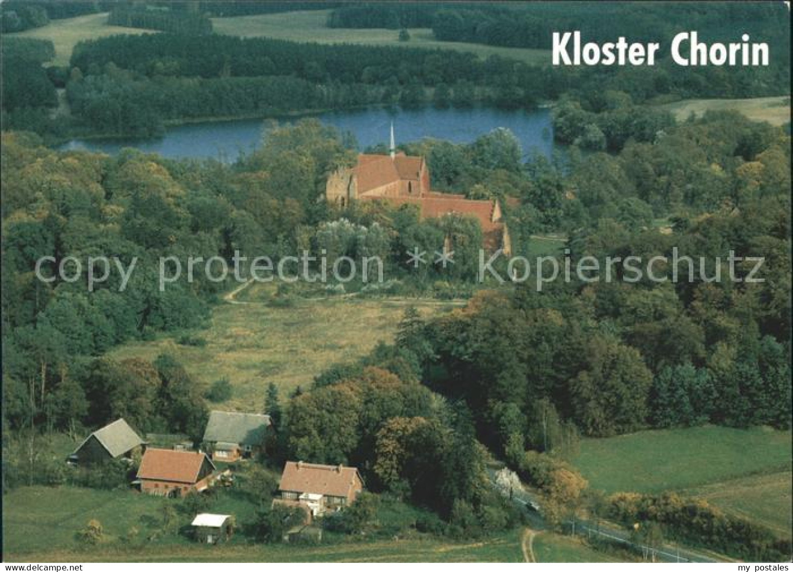 71892875 Chorin Kloster Fliegeraufnahme Chorin - Chorin