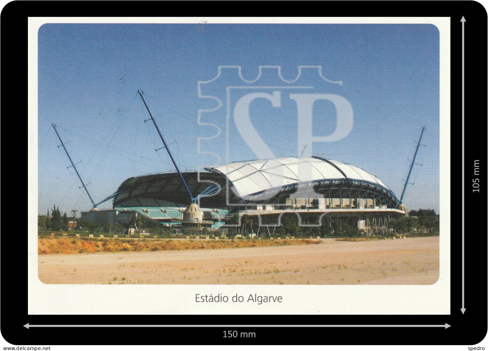 Portugal 2023 Carimbo Comemorativo World Postcard Day Lisboa Estádio Algarve Dia Mundial Do Postal - Marcofilia