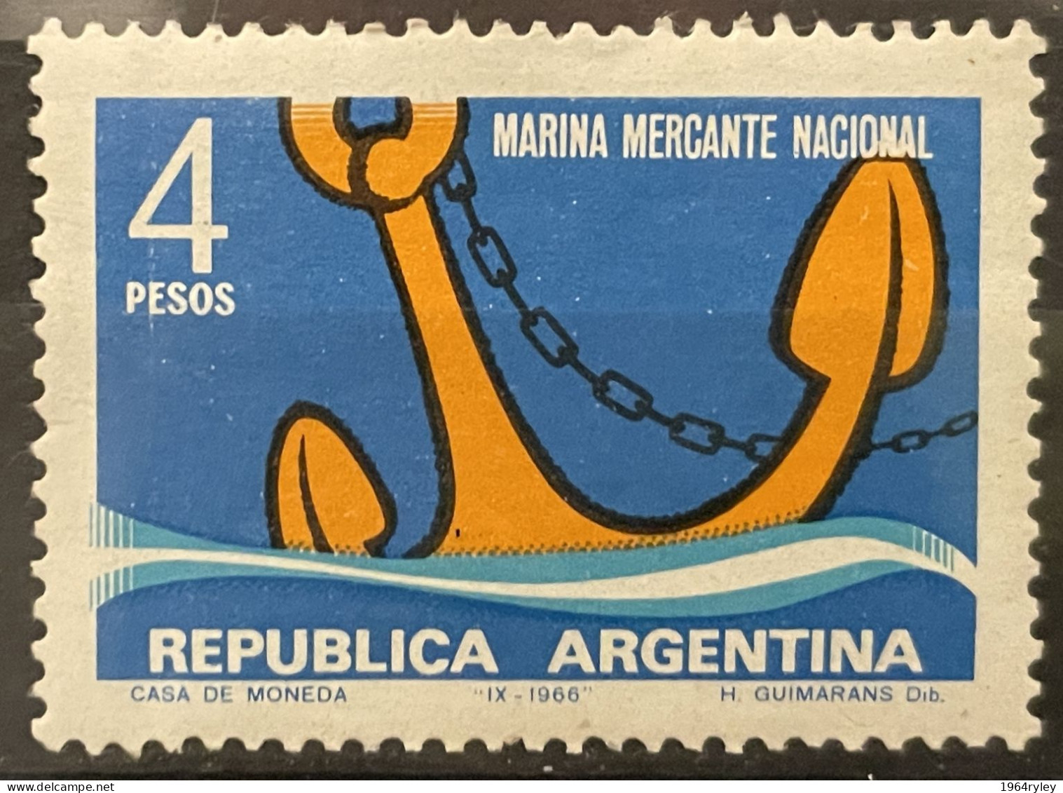 ARGENTINA - MNH** - 1966 - #  773 - Unused Stamps