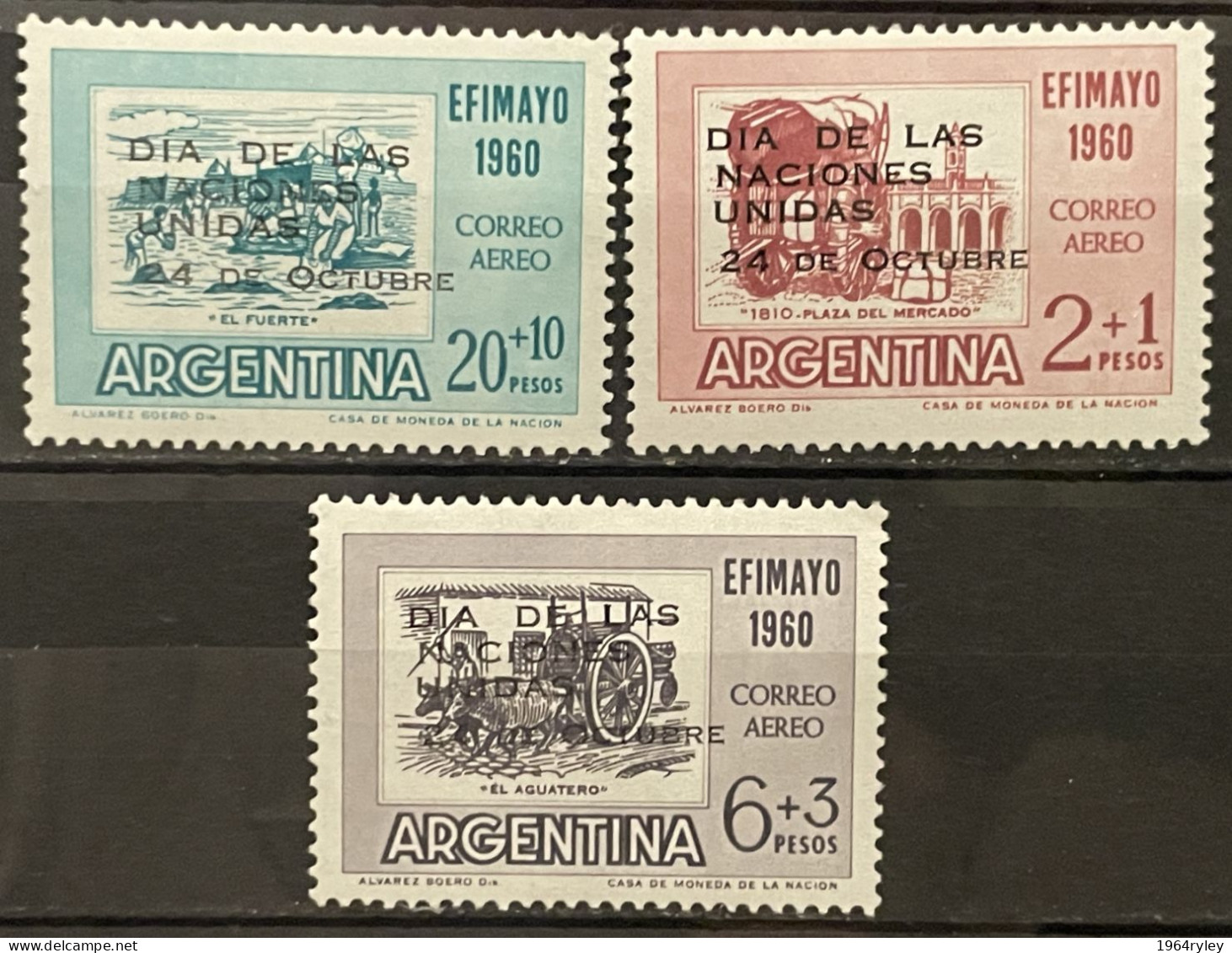 ARGENTINA - MNH** - 1960 - #  PA 78/81  3 STAMPS - Ongebruikt