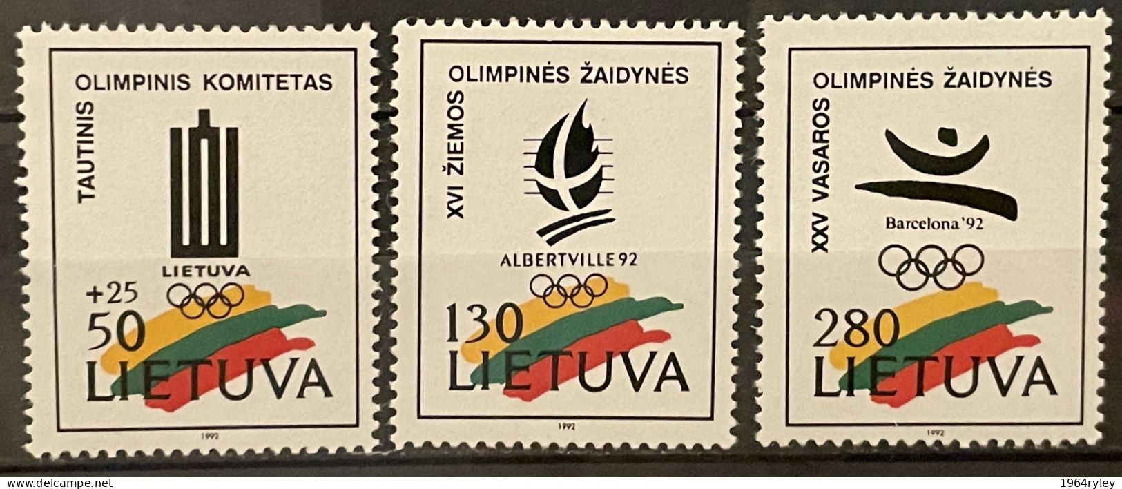 LITHUANIA - MNH** - 1992 - #  422/424 - Lituanie