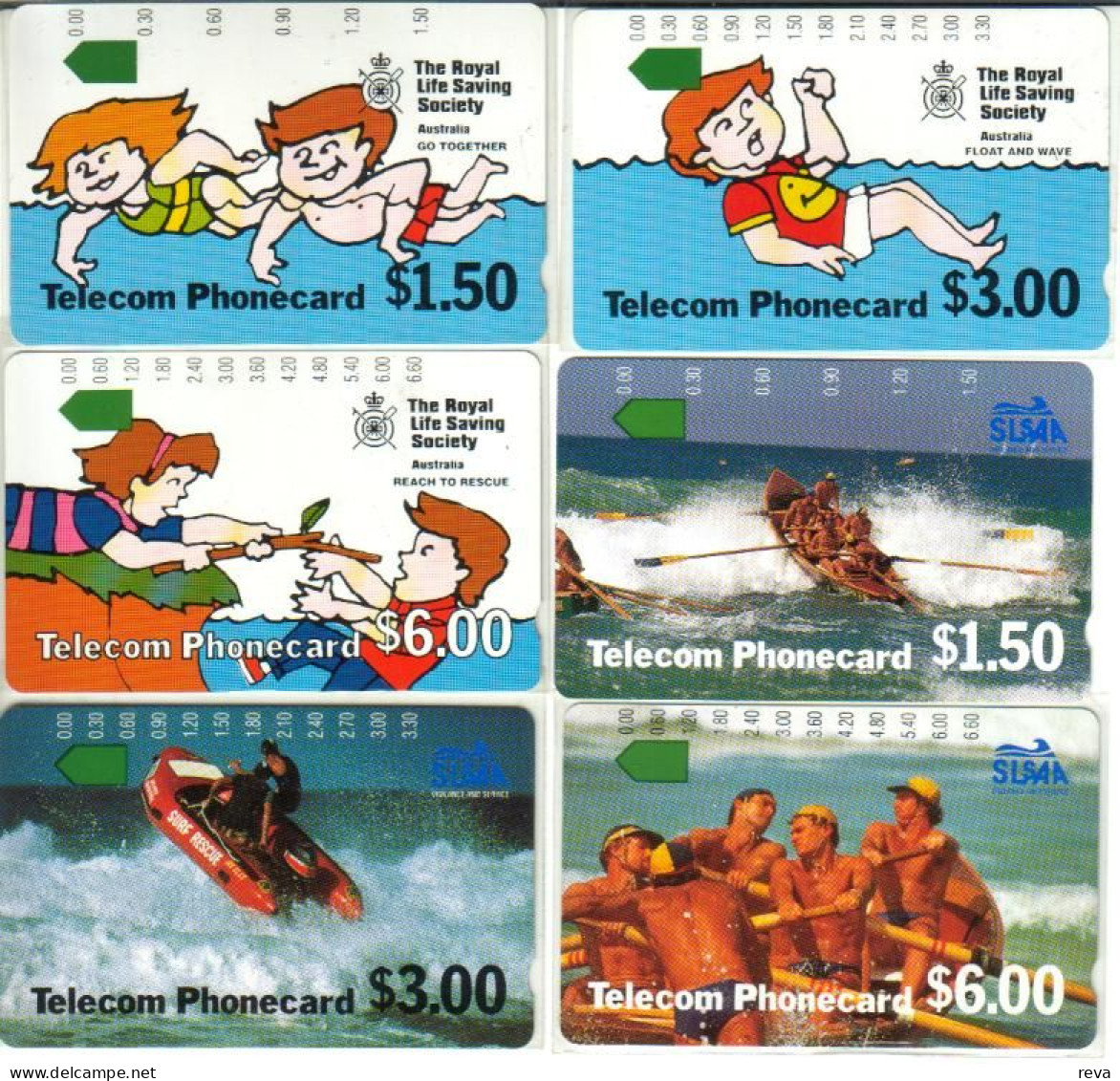 AUSTRALIA $6 FIRST TRIAL CARDS GEELONG 1989  LIFESAVERS ON BOAT AUS-006 MINT READ DESCRIPTION !! - Australie