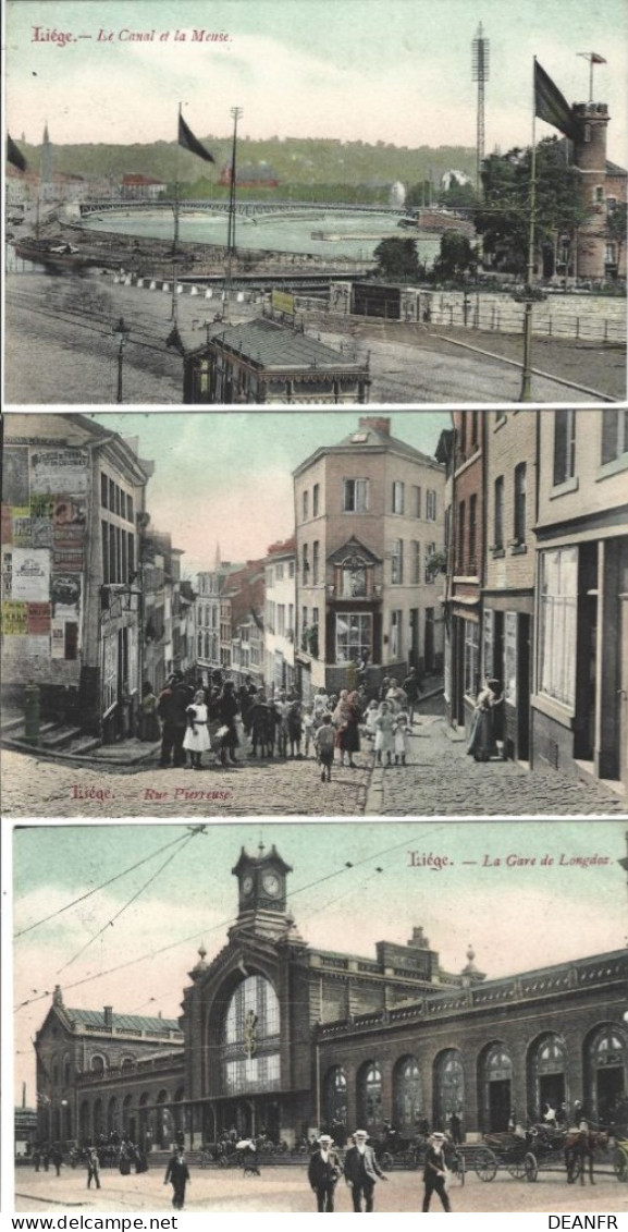 LIEGE ; 7 Cartes Couleurs Impeccables. - Collections & Lots