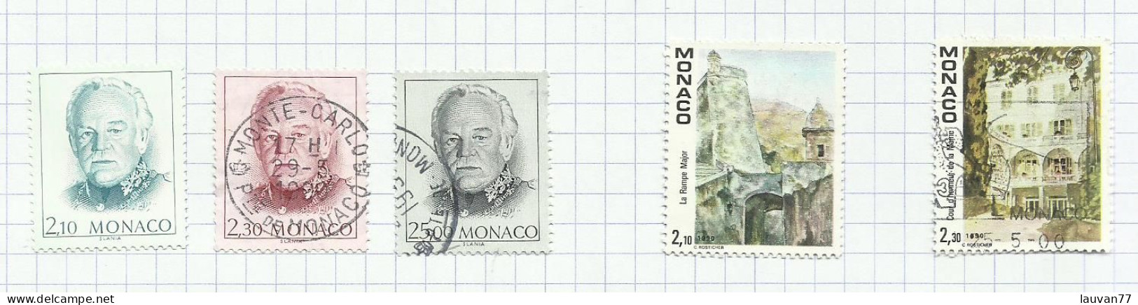 Monaco N°1705 à 1709 Cote 4.90€ - Usati