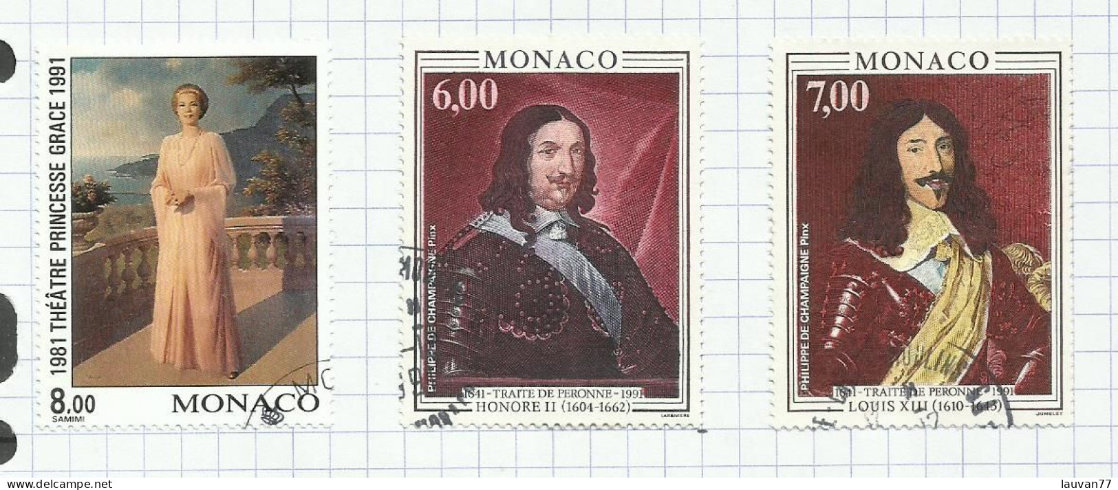 Monaco N°1786 à 1788 Cote 10.85€ - Gebraucht