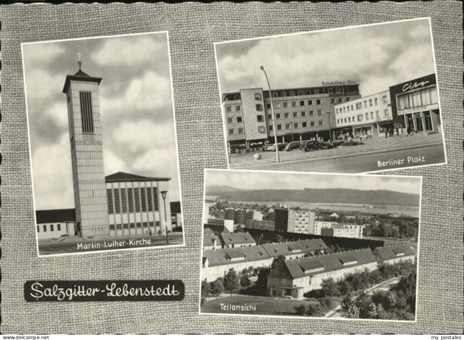 41307373 Salzgitter Teilansicht Berliner Platz Martin Luther Kirche Salzgitter - Salzgitter