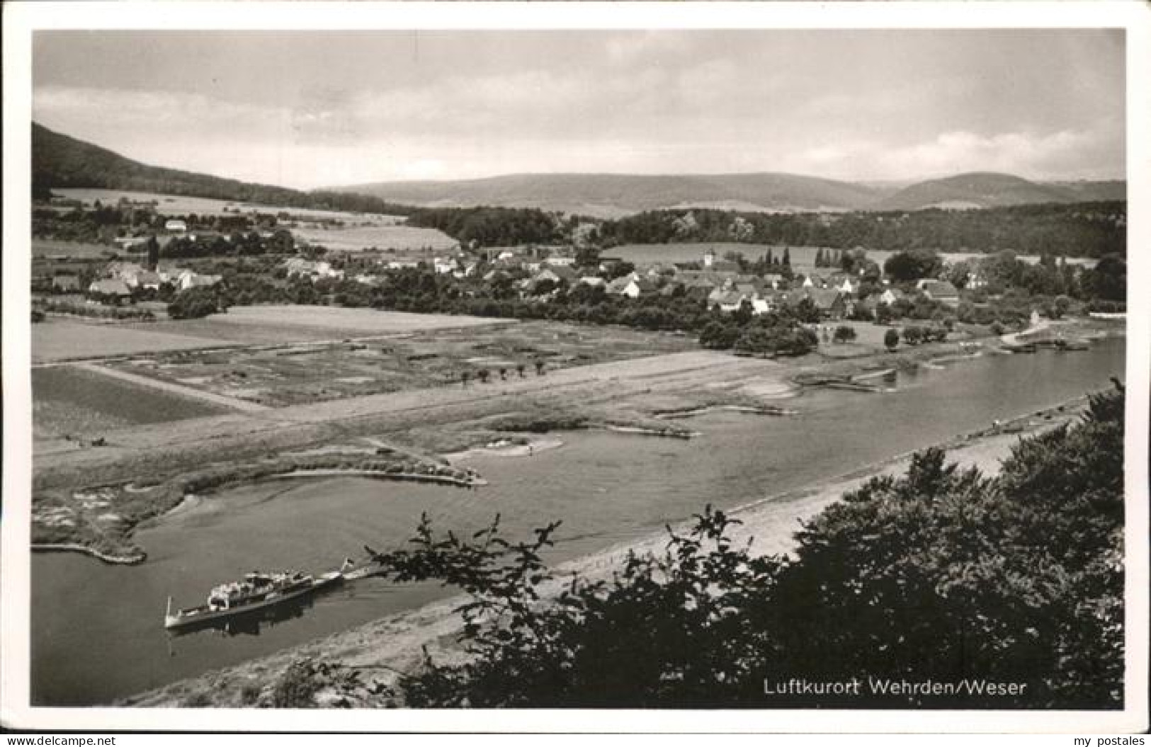 41307260 Wehrden Blick Auf Weser Und Wehrden Wehrden - Beverungen