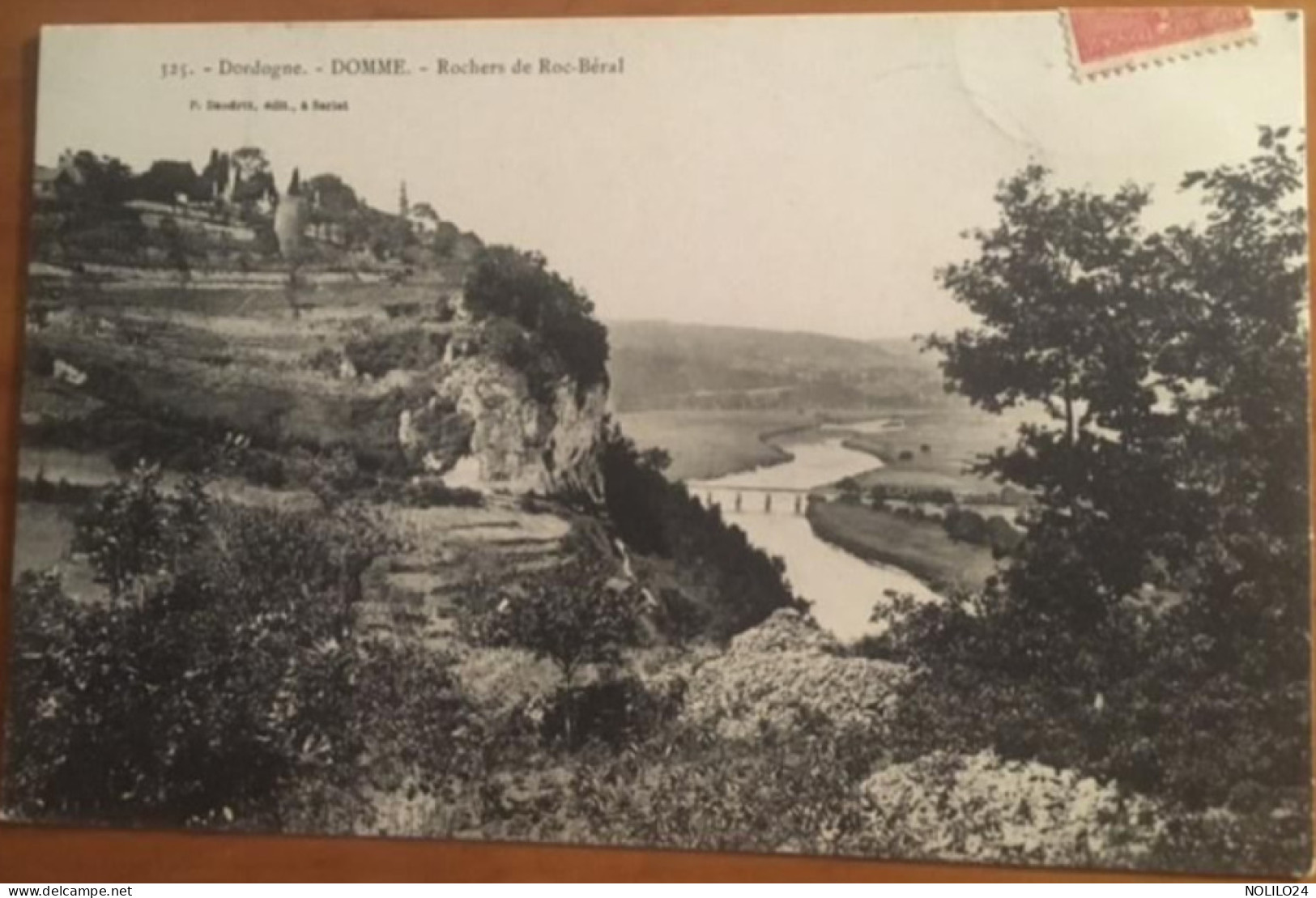 CPA 24 Dordogne, DOMME, Rochers De Roc Béral, éd Daudrix, écrite En 1906 - Domme