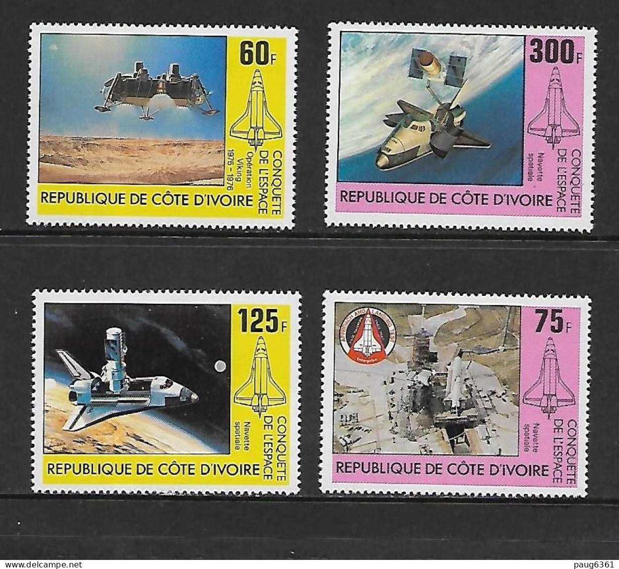 COTE D'IVOIRE 1981  CONQUETE DE L'ESPACE   YVERT N°573/576 NEUF MNH** - Afrika