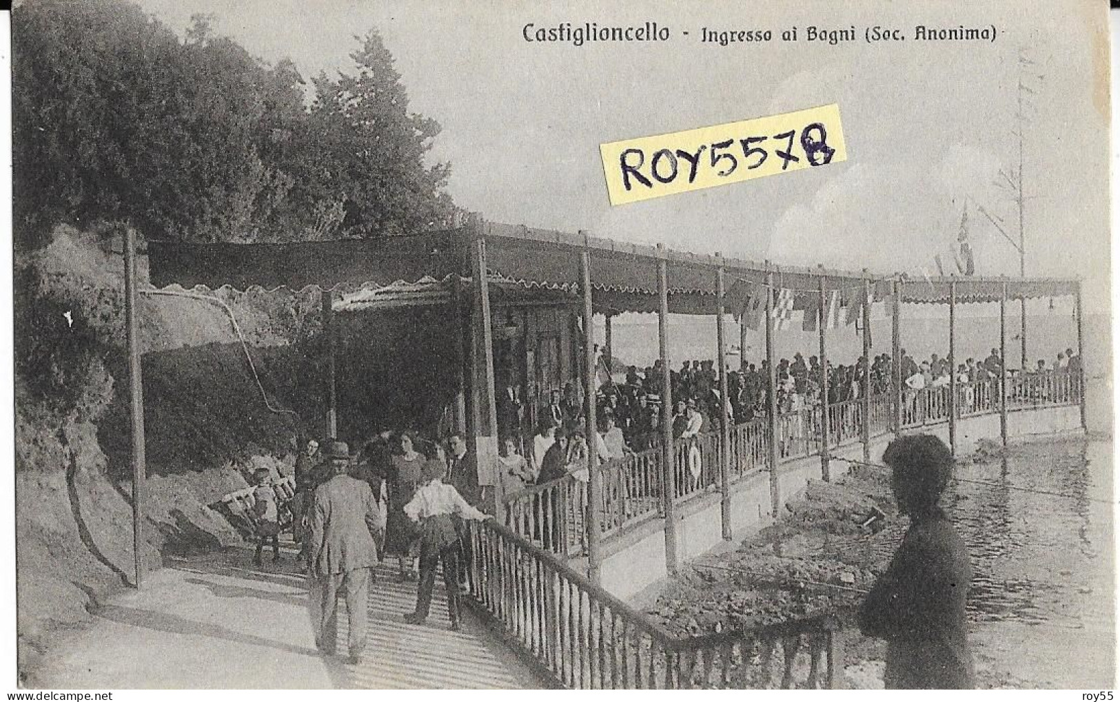 Toscana-livorno-castiglioncello Frazione Di Rosignano Marittimo Bagni A Mare Primi 900 Animatissima (f.picc./v.retro) - Sonstige & Ohne Zuordnung