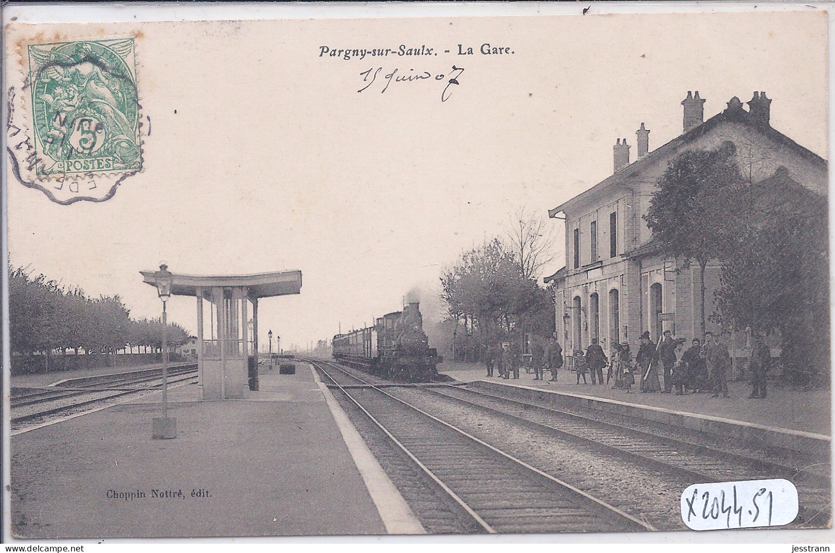 PARGNY-SUR-SAULX- LA GARE- LE TRAIN - Pargny Sur Saulx