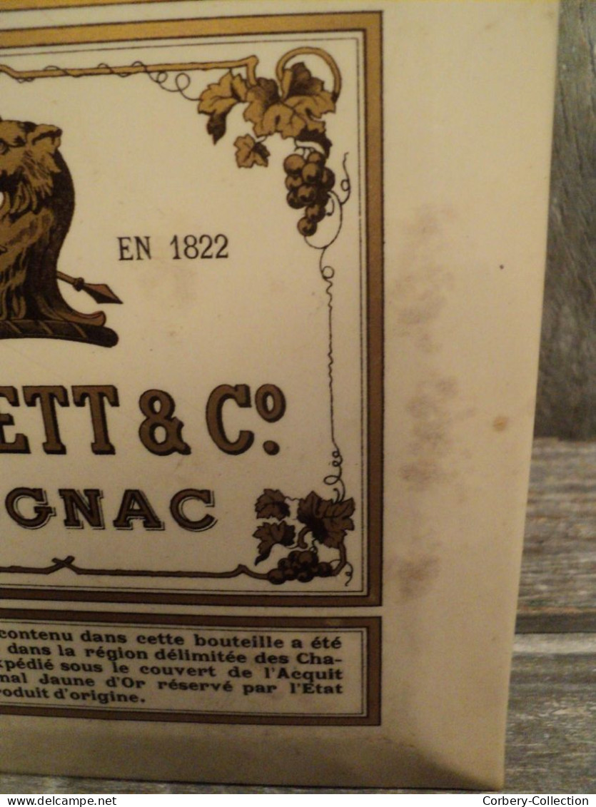 Glacoïde Publicitaire Cognac Marett & Co Fondée En 1822. - Plaques En Carton