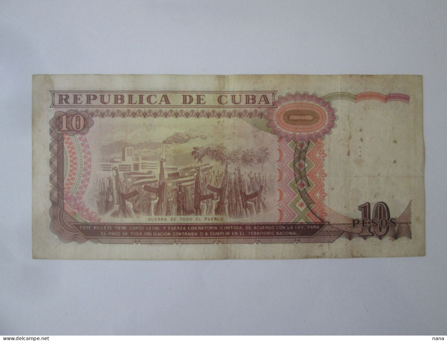 Cuba 10 Pesos 1991 Banknote See Pictures - Cuba