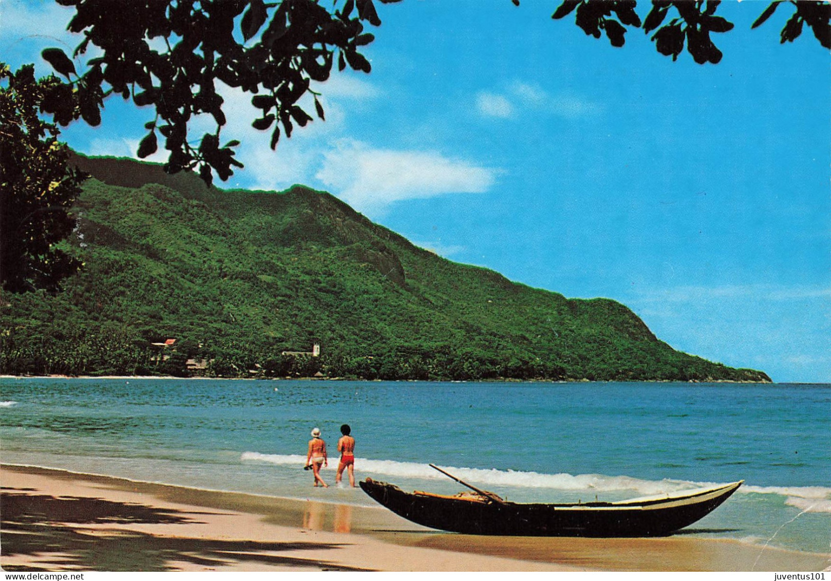 CPSM Beau Vallon Beach,Mahe,Seychelles-Beau Timbre       L2601 - Seychelles