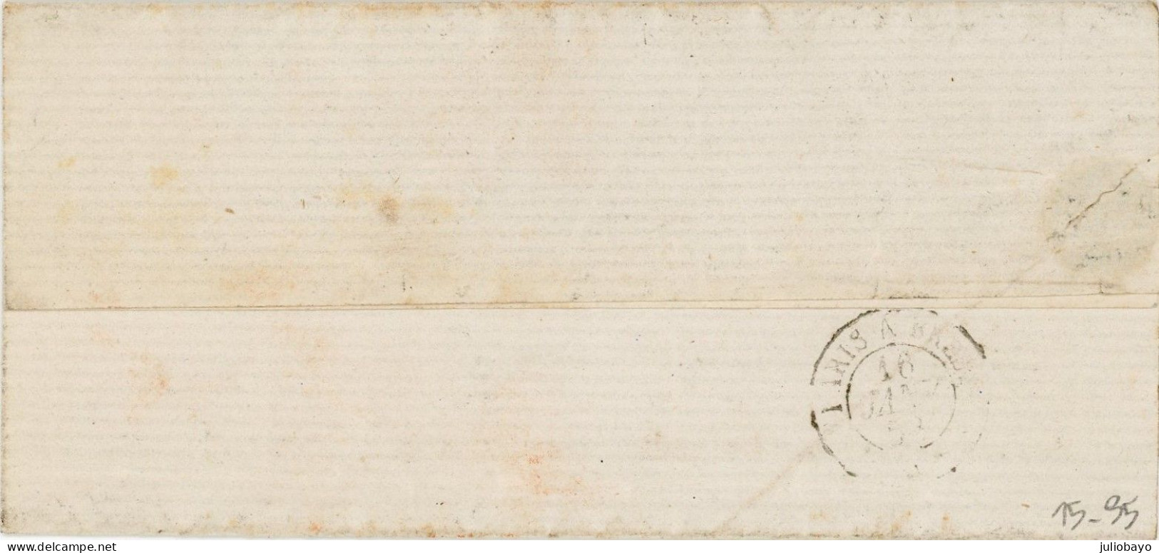 16 Janvier 1858 Paire N°13A Citron Imp.defectueuse Sur Lac De Versailles Vers Rambouillet - 1849-1876: Klassik