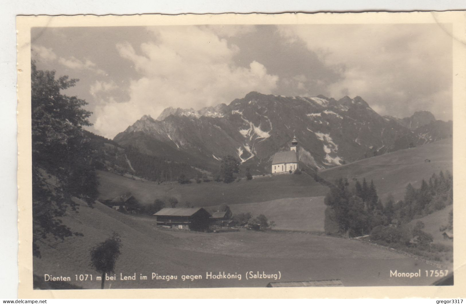 E3208) DIENTEN Bei LEND Im PINZGAU Gegen Hochkönig - Salzburg - Kirche U. Bauernhof ALT! - Dienten