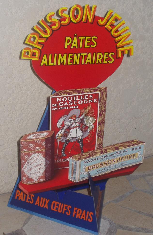 Publicité  Cartonnée "NOUILLES DE GASCOGNE" - Plaques En Carton