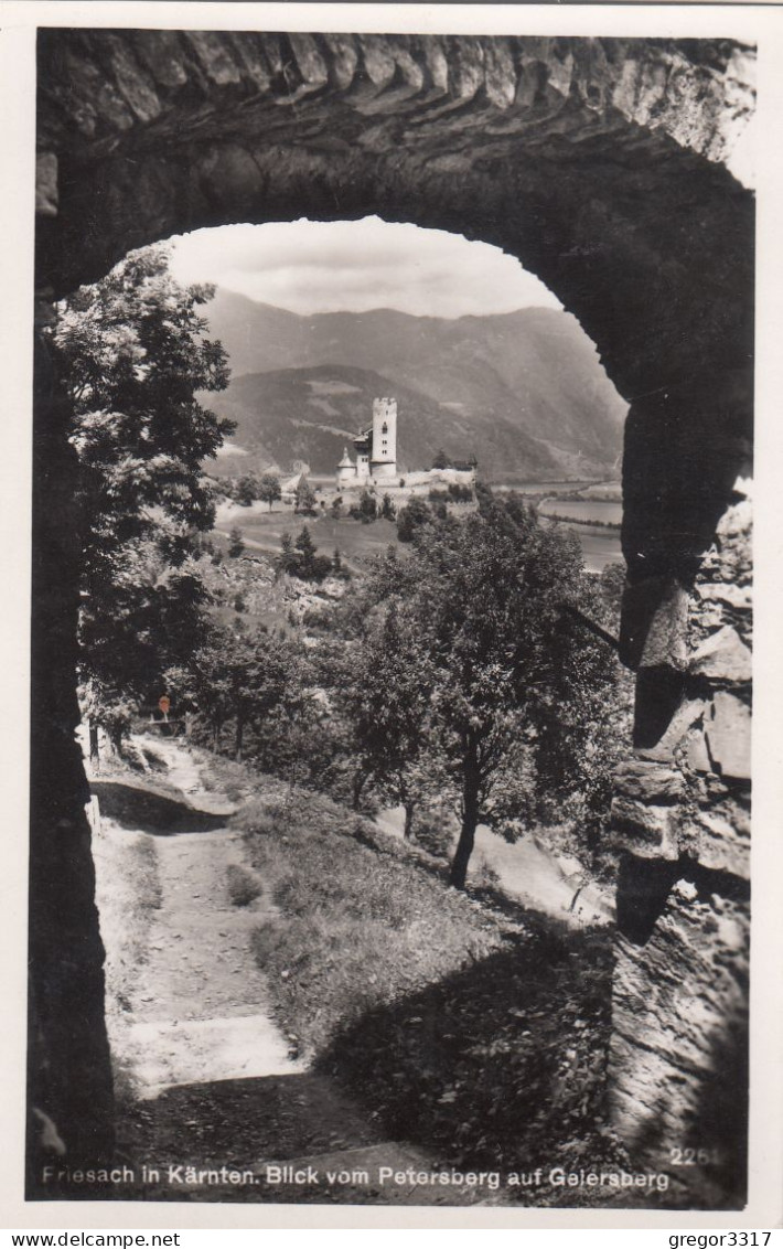 E3237) FRIESACH In Kärnten - Blick Vom PETERSBERG Auf GEIERSBERG - Alte S/w FOTO AK - Friesach