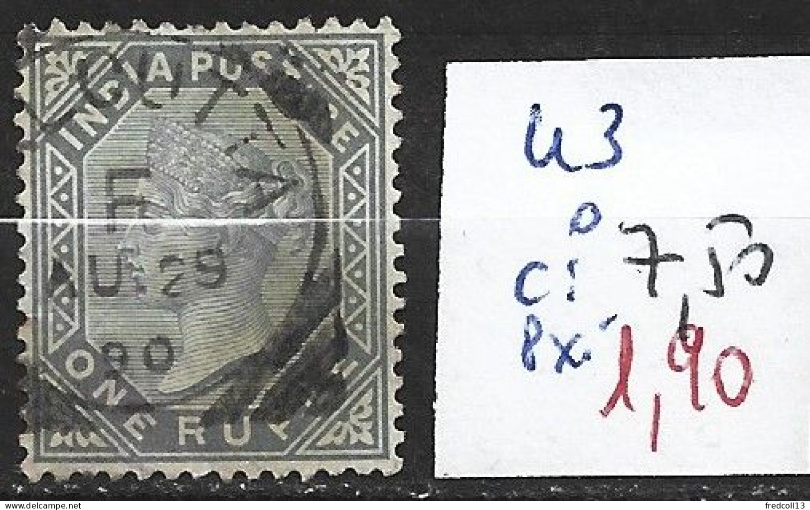 INDE ANGLAISE 43 Oblitéré Côte 7.50 € - 1882-1901 Empire