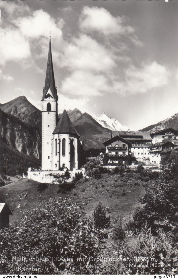 E3247) HEILIGENBLUT - Großglockner - FOTO AK - Kirche Häuser ALT ! - Heiligenblut