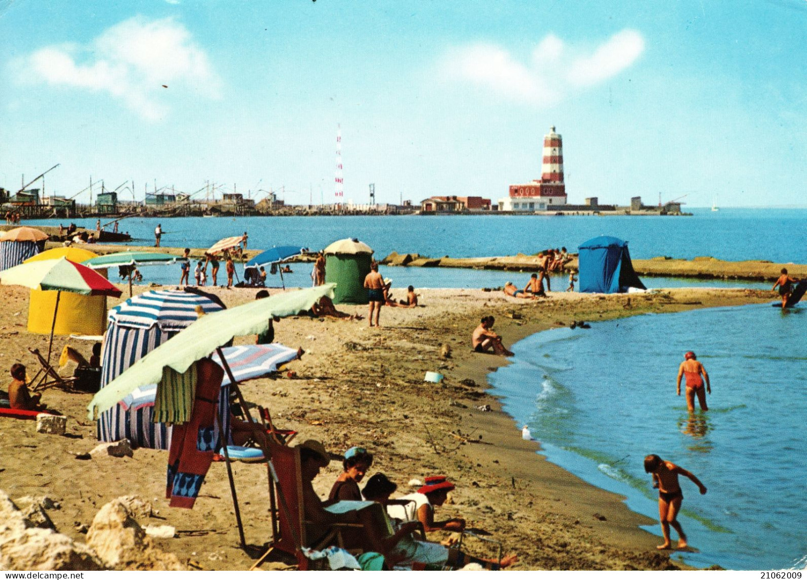 FIUMICINO - IL FARO, ANIMATA - VIAGGIATA 1973 - Fiumicino