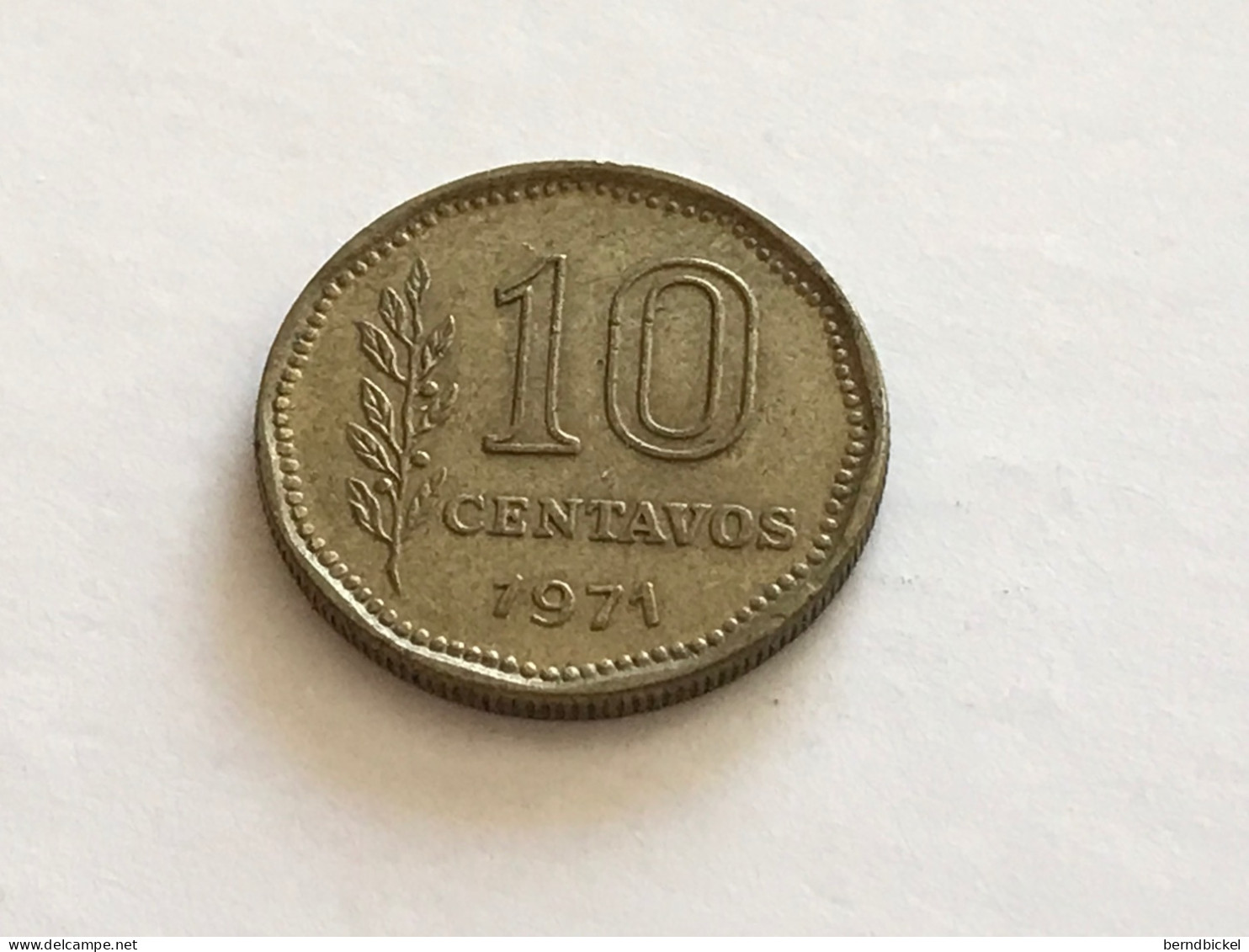 Münze Münzen Umlaufmünze Argentinien 10 Centavos 1971 - Argentinië