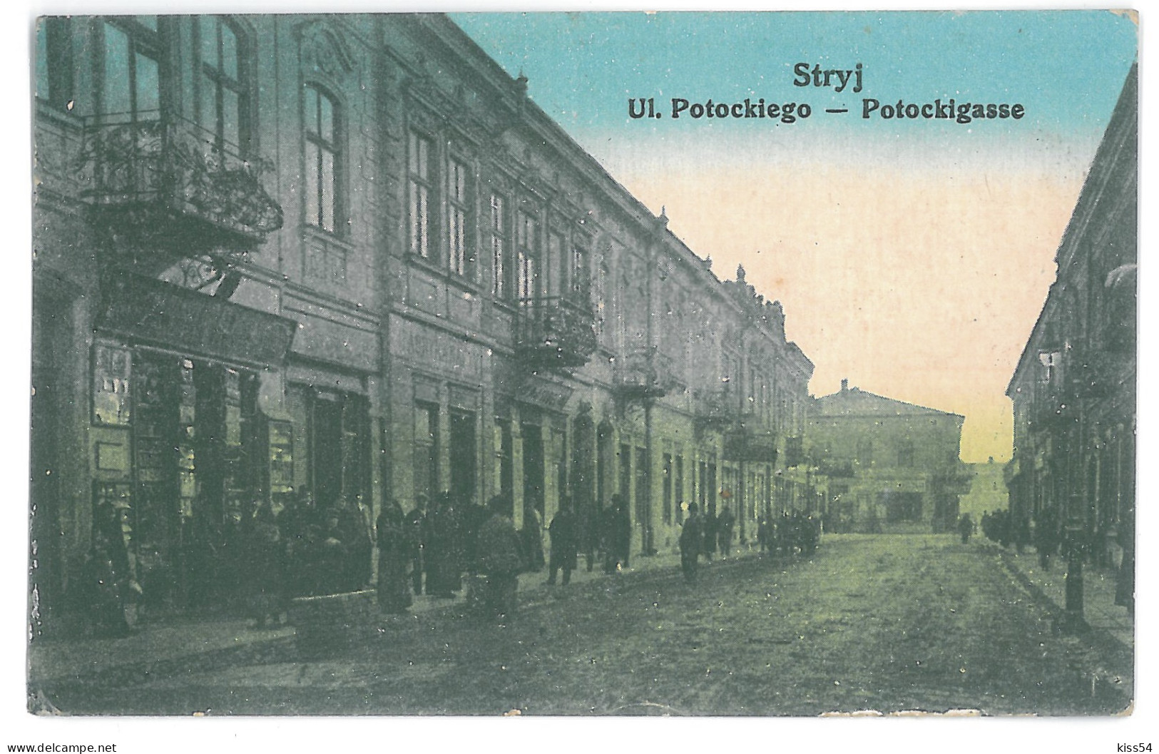 UK 11 - 14034 STRYJ, Ukraine, Potockiego Street - Old Postcard, CENSOR - Used - 1915 - Ukraine