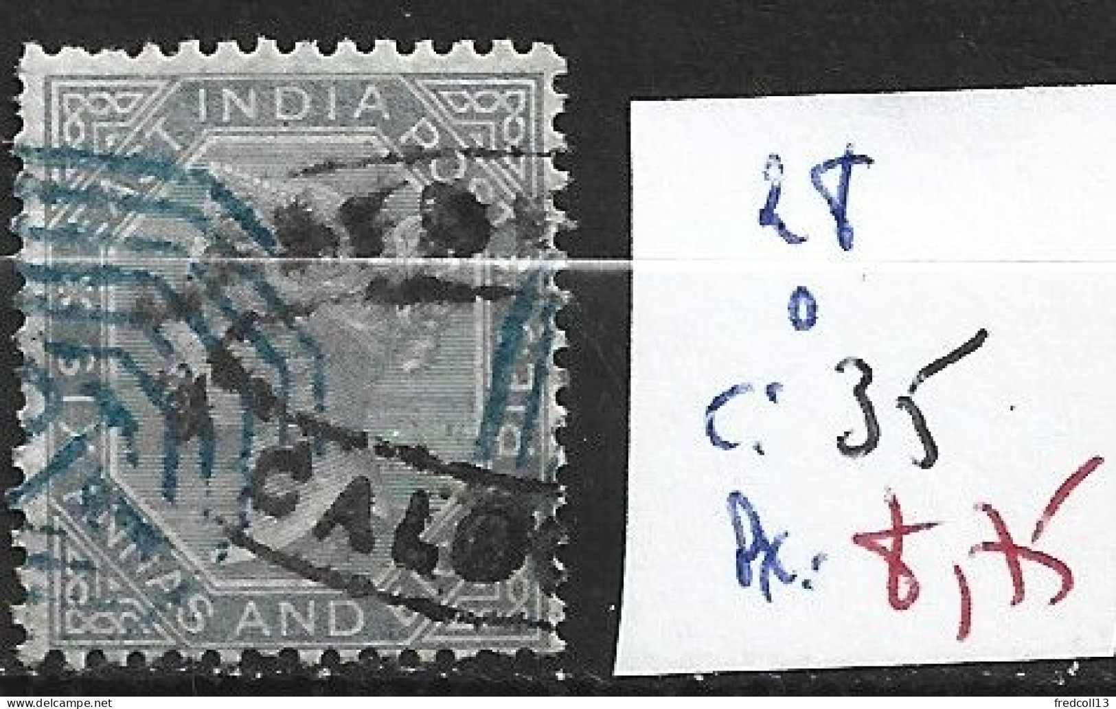 INDE ANGLAISE 28 Oblitéré Côte 35 € - 1858-79 Compañia Británica Y Gobierno De La Reina