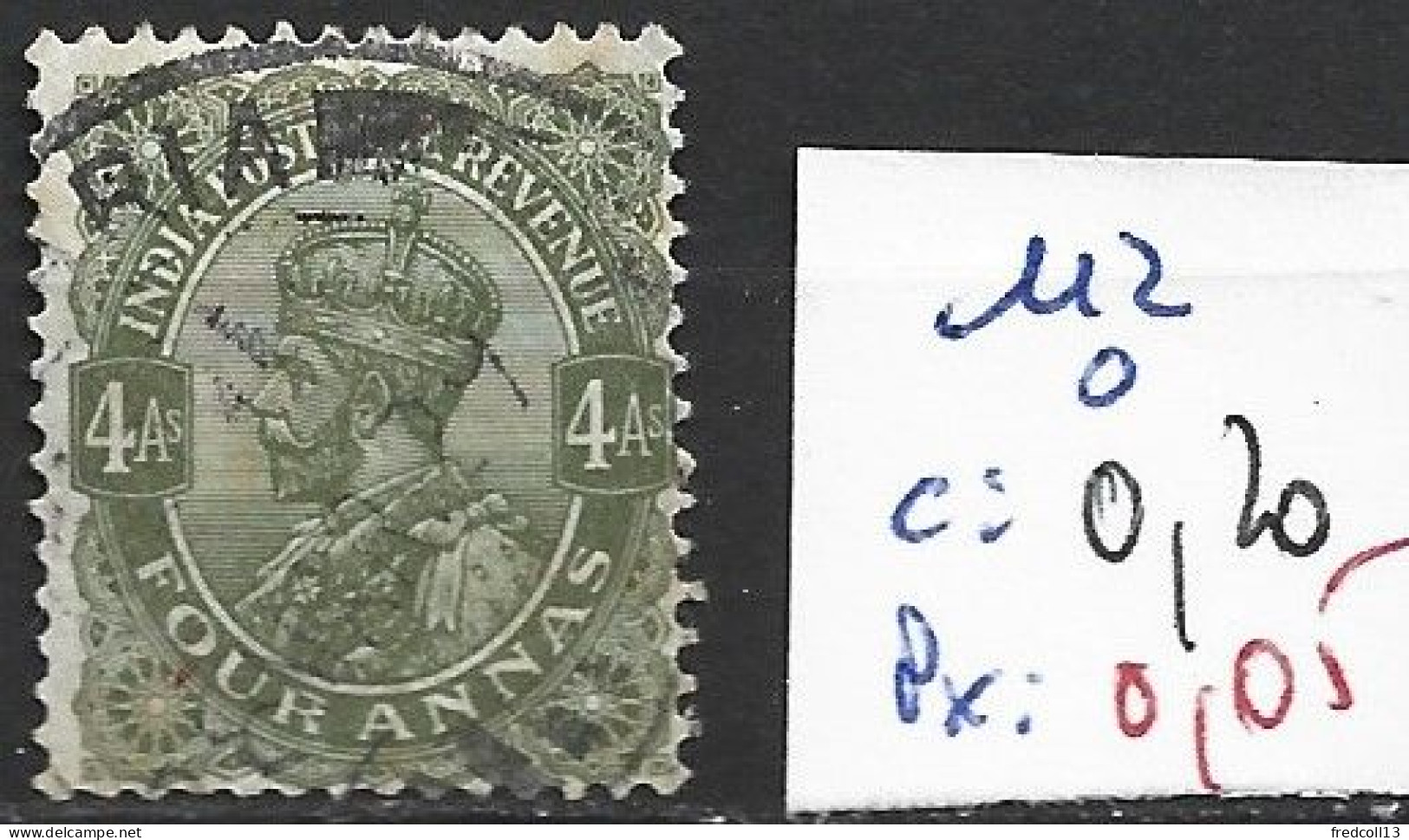 INDE ANGLAISE 112 Oblitéré Côte 0.20 € - 1911-35 Koning George V