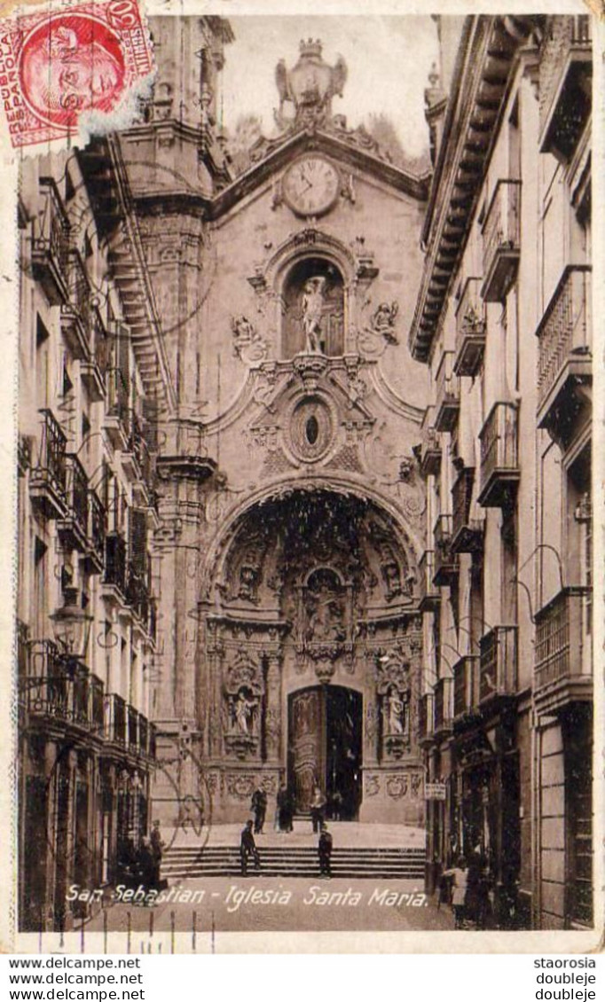 ESPAGNE  SAN SEBASTIAN  Iglesia Santa Maria   ..... - Guipúzcoa (San Sebastián)