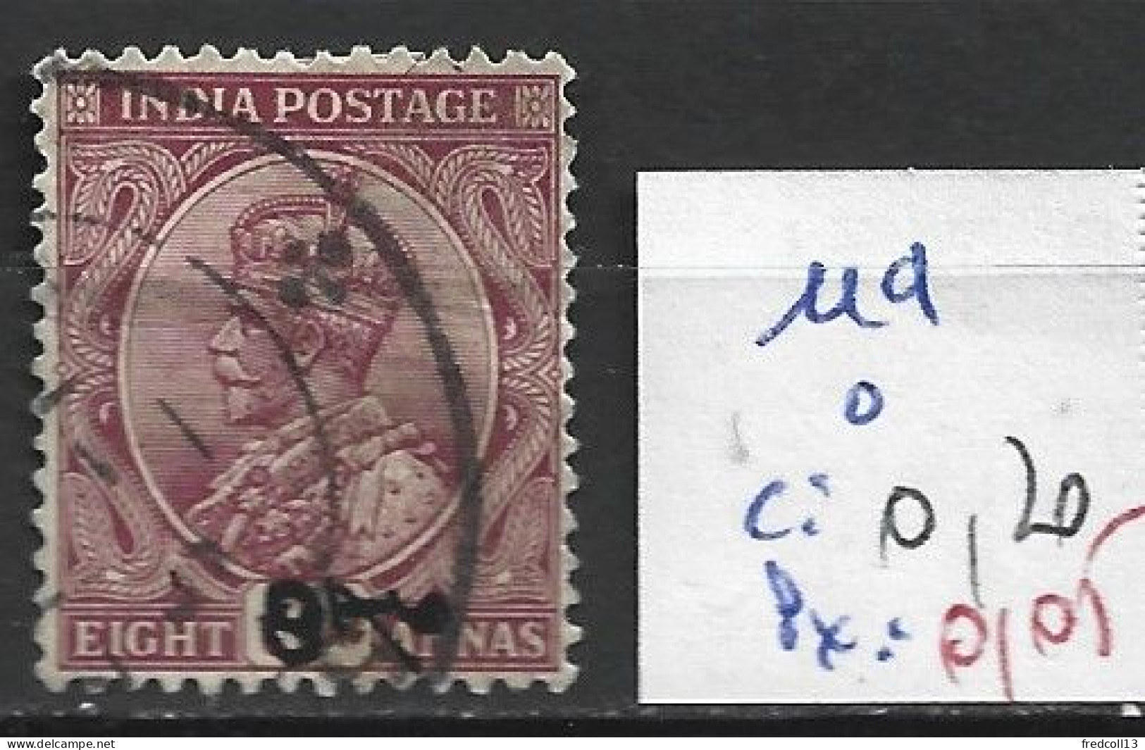 INDE ANGLAISE 119 Oblitéré Côte 0.20 € - 1911-35 Roi Georges V