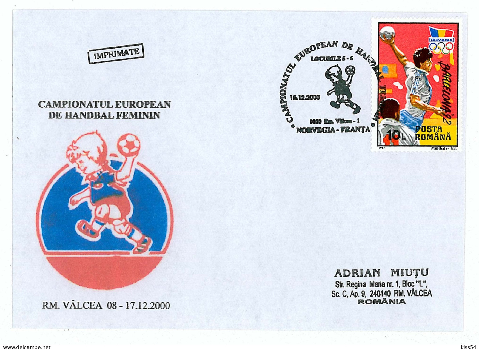 H 6 - 128 HANDBALL, Norway-France, Romania - Cover - Used - 2000 - Balonmano